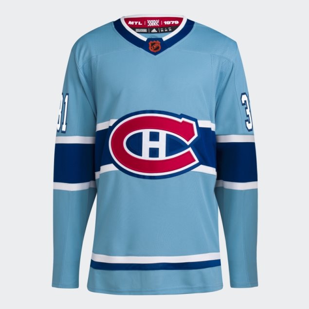 Canadiens Precio Auténtico Reverso Retro Wordmark Jersey Cielo Azul 10 Adidas