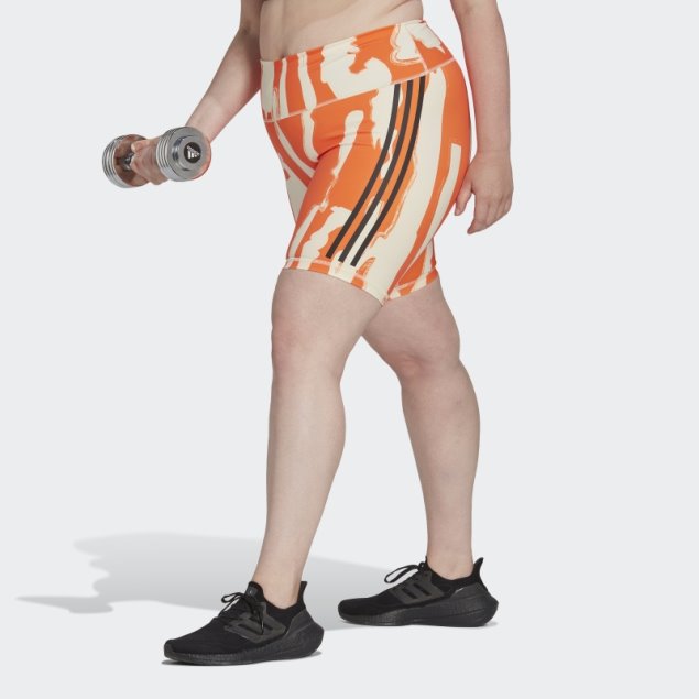 Adidas Ecru Tint Thebe Magugu Biker Shorts (talla Grande)