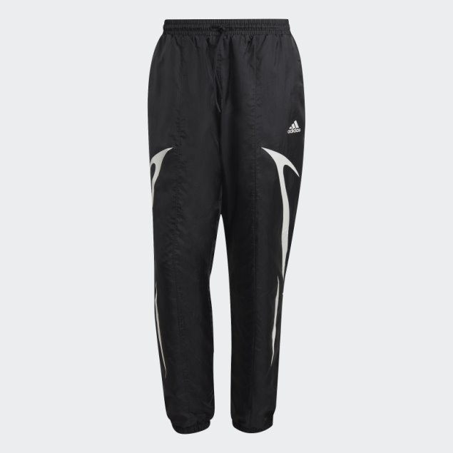Pantalones Tejidos Colorblock Negro Adidas