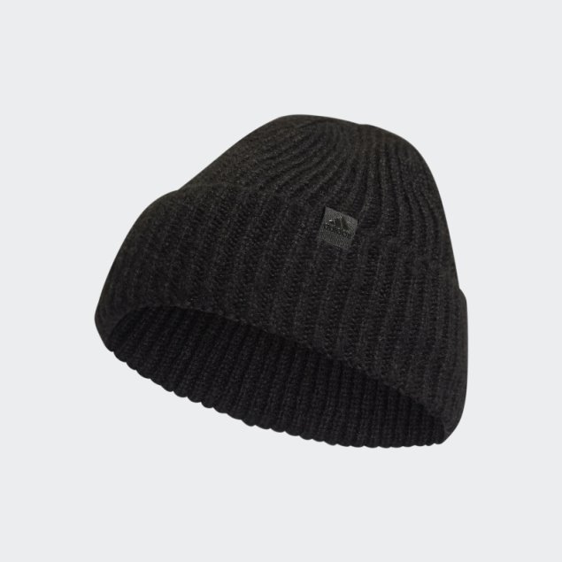 Gorro Con Vuelta Adidas Negro