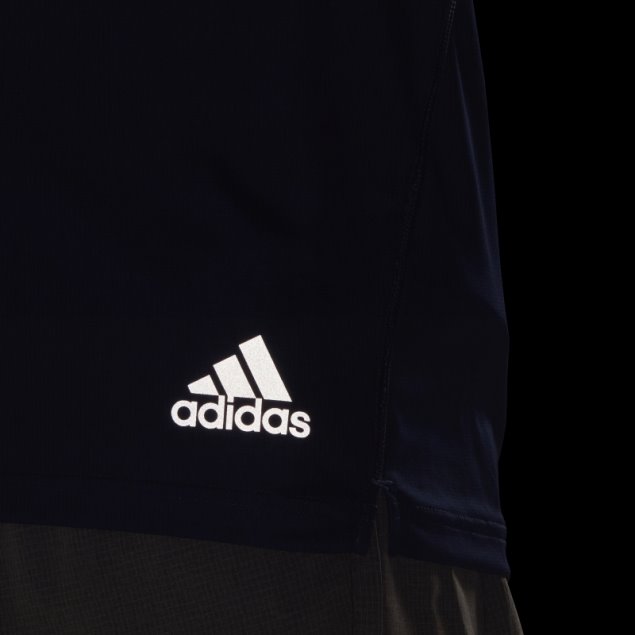 Camiseta Adidas Run It Azul Oscuro