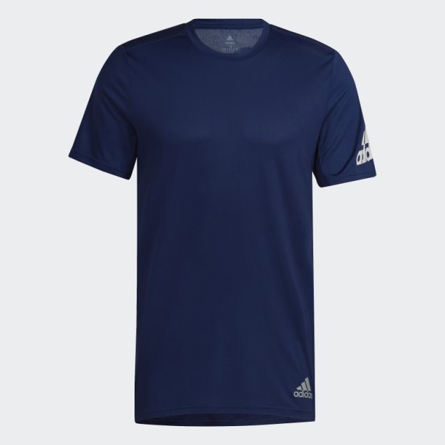 Camiseta Run It Adidas Azul Oscuro
