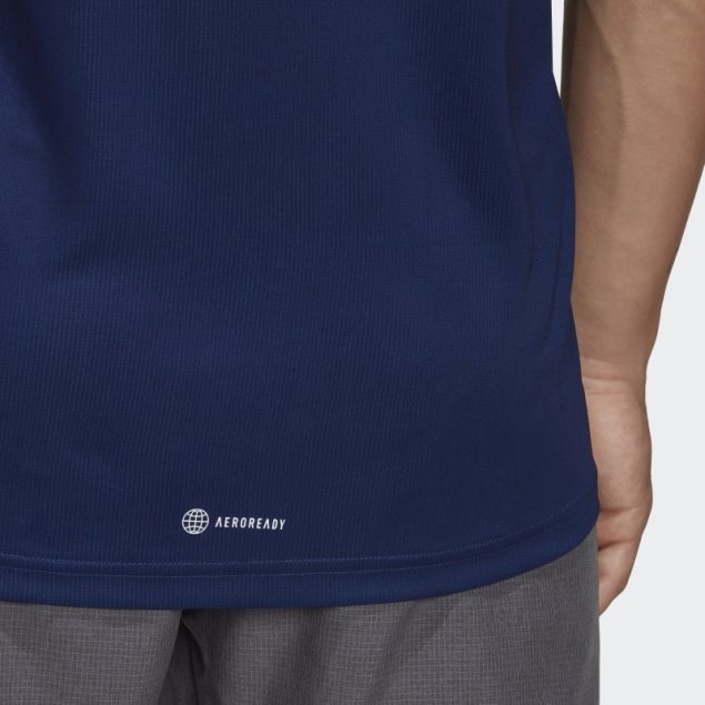 Camiseta Run It Adidas Azul Oscuro