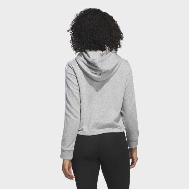 Adidas Argentina Cropped Sudadera Con Capucha Gris