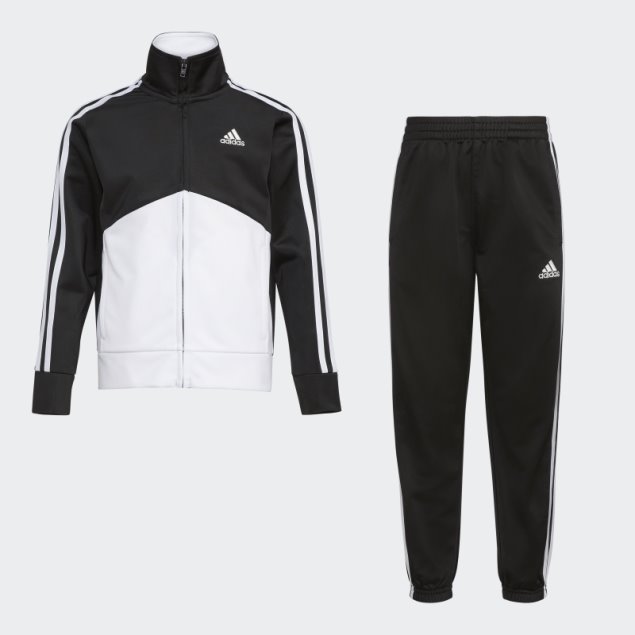 Negro Conjunto De Chándal De Tricot Colorblock De Adidas
