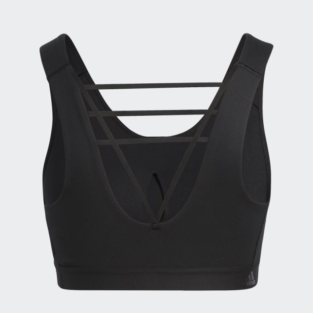 Sujetador De Sujeción Media Coreflow Luxe Negro Adidas