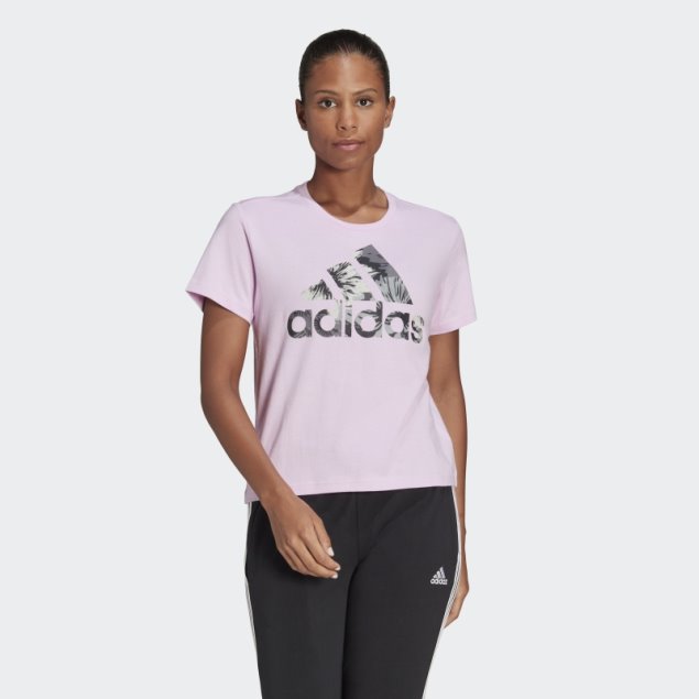 Camiseta Adidas Allover Print Regular Lila