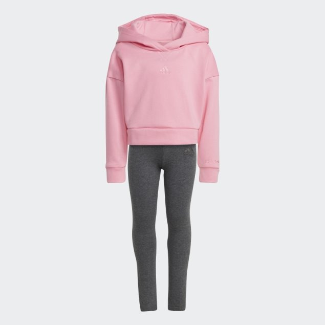 Chándal Adidas Rosa Con Capucha