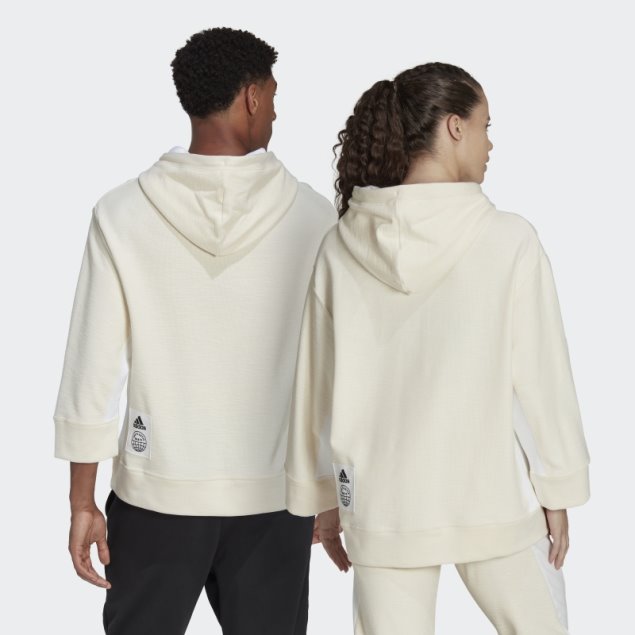 Sudadera Con Capucha De Felpa Francesa Invertida (género Neutral) Adidas Sin Teñir