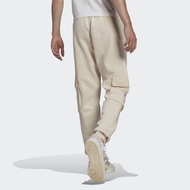 Pantalones Cargo Adicolor Essentials Trefoil Adidas Blanco