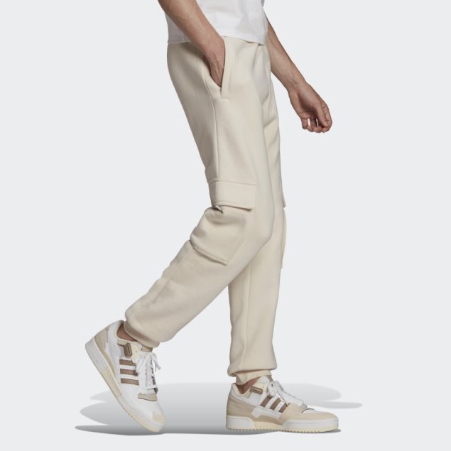 Pantalones Cargo Adicolor Essentials Trefoil Adidas Blanco