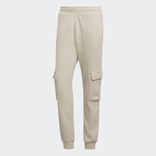 Pantalones Cargo Adicolor Essentials Trefoil Adidas Blanco