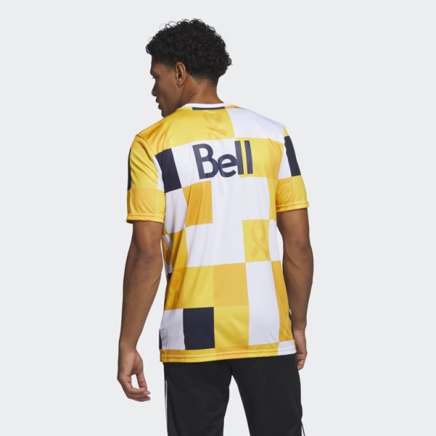 Camiseta Pre-partido Vancouver Whitecaps Fc Kick Child Cancer Adidas Coll Gold