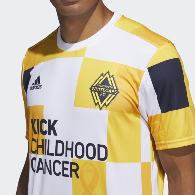 Camiseta Pre-partido Vancouver Whitecaps Fc Kick Child Cancer Adidas Coll Gold