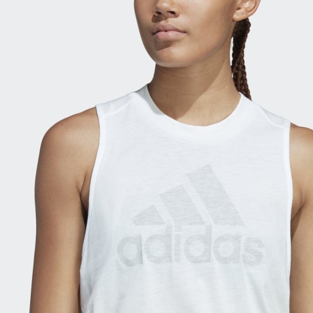 Camiseta Sin Mangas Future Icons Winners 3.0 Adidas Blanco Melange