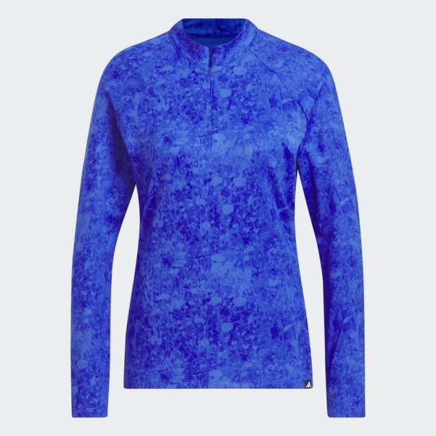 Adidas Camiseta De Golf Estampada De Manga Larga Ultimate365 Tour Azul