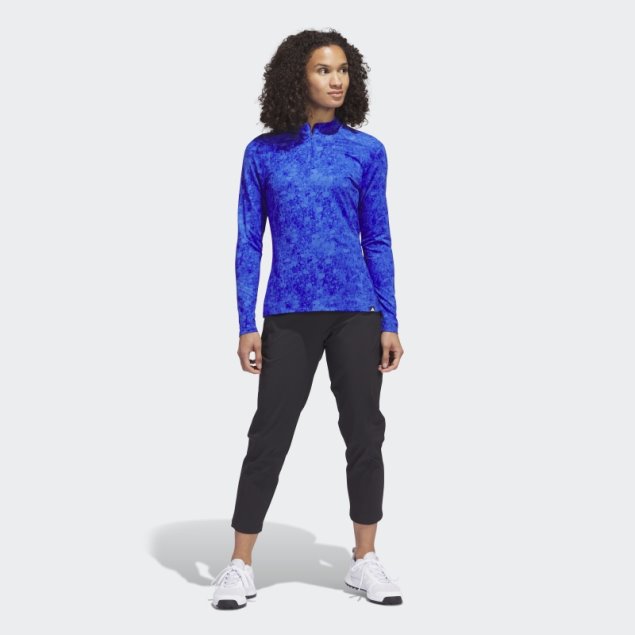 Adidas Camiseta De Golf Estampada De Manga Larga Ultimate365 Tour Azul