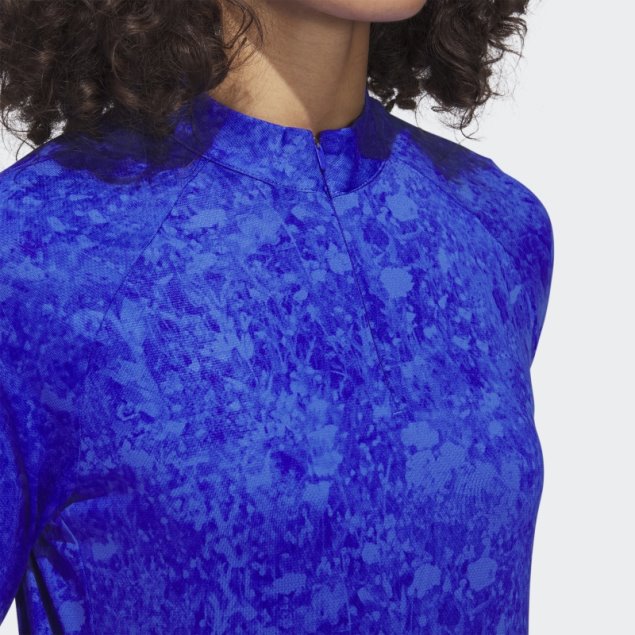 Adidas Camiseta De Golf Estampada De Manga Larga Ultimate365 Tour Azul