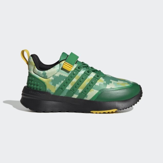 Adidas X Lego Racer Tr21 Elastic Lace And Top Strap Zapatos Moda Verde