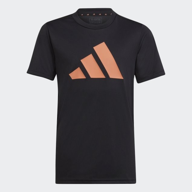 Camiseta De Corte Regular Con Logo Aeroready Esencial De Tren Negro Adidas