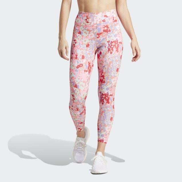 Leggins 7/8 De Talle Alto Estampados Train Essentials Escarlata Adidas