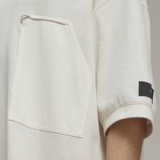 Adidas Y-3 Camiseta Con Bolsillo De Crepé