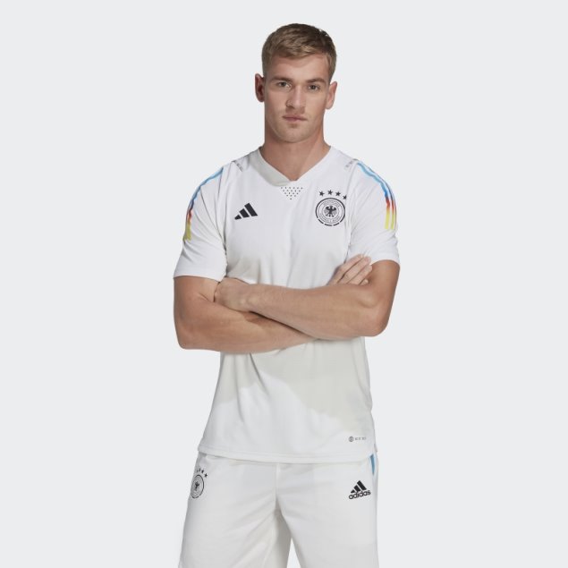 Adidas Alemania Tiro 23 Game Day Pre-match Camiseta Blanco
