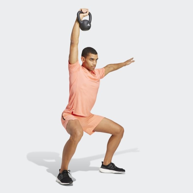 Camiseta De Entrenamiento Con Estampado De Poliuretano Coral Adidas