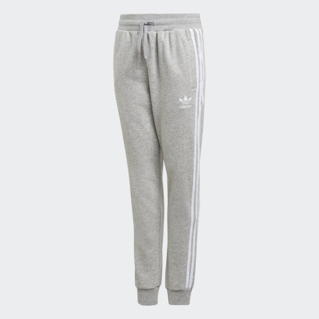 Pantalón 3 Rayas Adidas Gris Medio