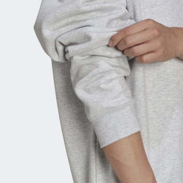 Sudadera Gris Claro Heather Eqt Archive Con Cuello Redondo Adidas