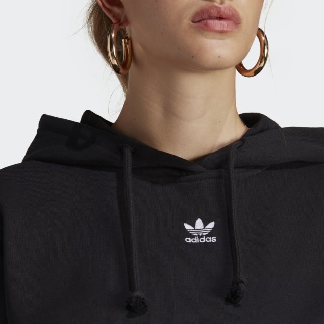 Adidas Sudadera Con Capucha Negra Adicolor Essentials