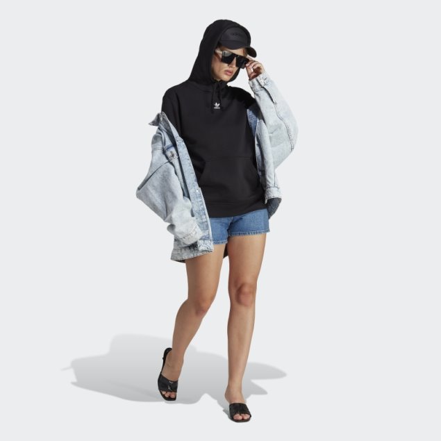 Adidas Sudadera Con Capucha Adicolor Essentials Negra