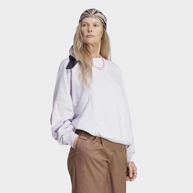 Suéter Híbrido Premium Essentials De Nylon Adidas Silver Sunrise