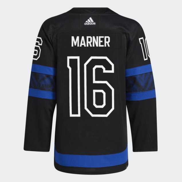 Camiseta Negra Maple Leafs Marner Tercera Autentica Pro Adidas