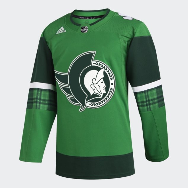 Camiseta De Los Senadores De Ottawa St Pats Kelly Green11ccm Adidas