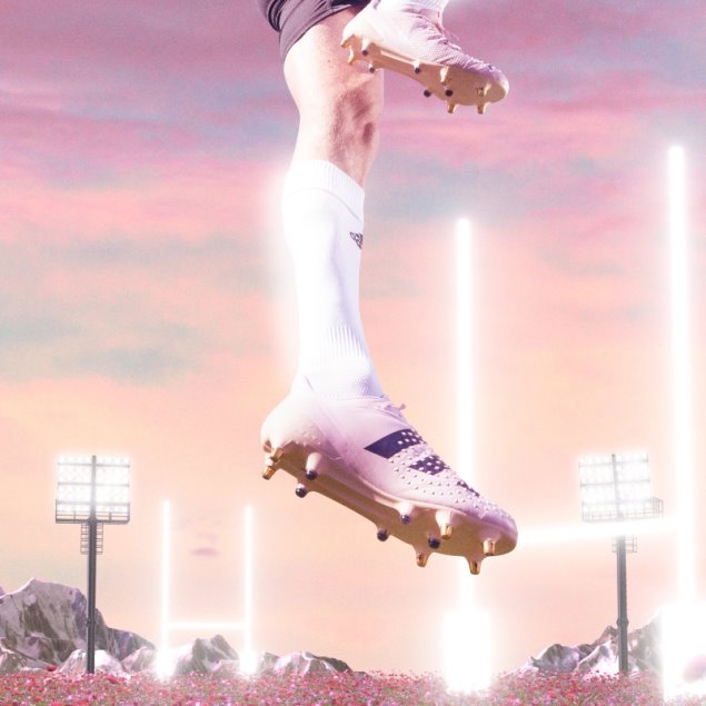 Blanco Adidas Rugby Predator Malice Fg Botas