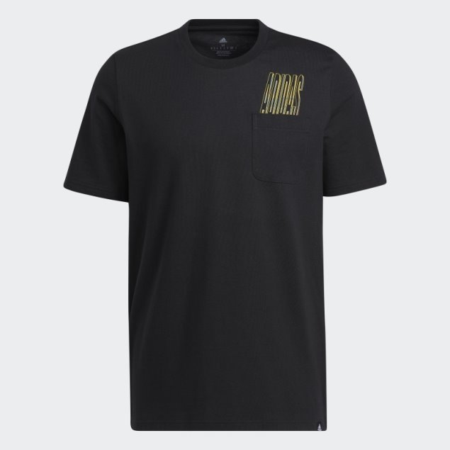 Camiseta Con Bolsillo Gráfico Dynamic Sport Negro Adidas