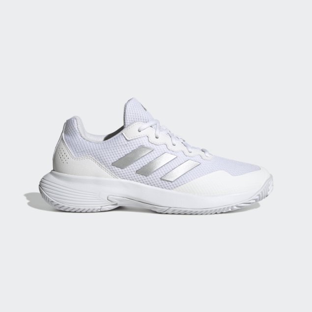 Zapatillas Adidas Gamecourt 2.0 Tenis Plata