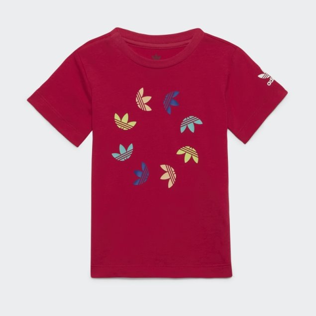 Adidas Camiseta Rosa Adicolor