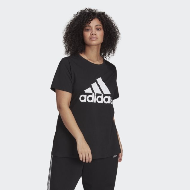 Adidas Essentials Logo Camiseta (talla Grande) Blanco Moda