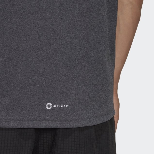 Adidas Camiseta Negra Melange Own The Run Heather