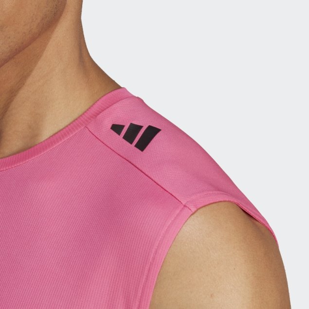 Adidas Magenta Diseñada Para La Camiseta Sin Mangas Hiit De La Serie Pro De Entrenamiento Seleccionada Por Cody Rigsby