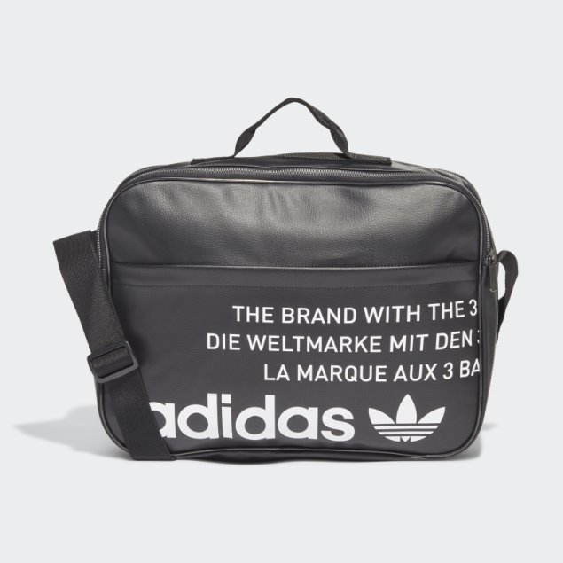 Bolso De Viaje Vintage Negro Adidas
