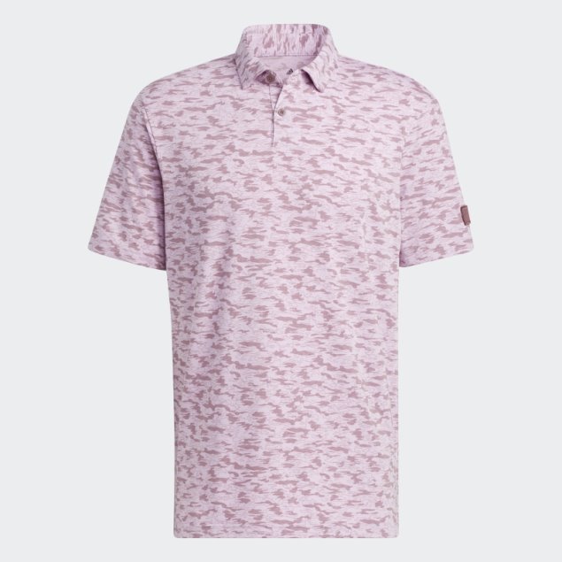 Polo Burdeos Adidas Go-to Con Estampado De Camuflaje