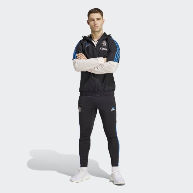 Adidas Manchester United Condivo 22 Chaqueta Negra Para Todo Clima