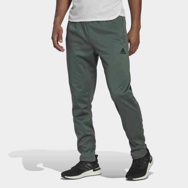 Adidas Verde óxido Aeroready Game And Go Pantalones Tapered Con Logo Pequeño