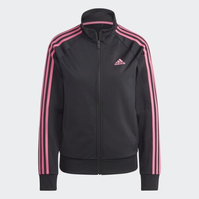 Chaqueta De Chándal Adidas Primegreen Essentials Warm-up Slim 3 Rayas Magenta