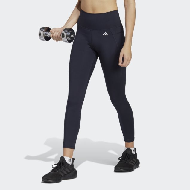 Leggins 7/8 De Tiro Alto Con Bolsillo Oculto Optime Tinta Adidas