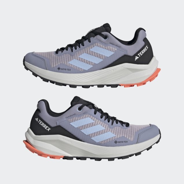 Zapatillas Terrex Trail Rider Gore-tex Trail Running Plata Violeta Adidas