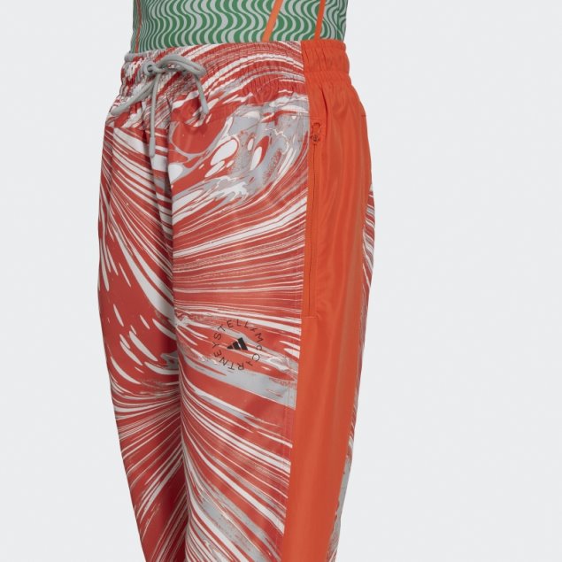 Adidas By Stella Mccartney Pantalones De Chándal Tejidos Estampados Onix Caliente